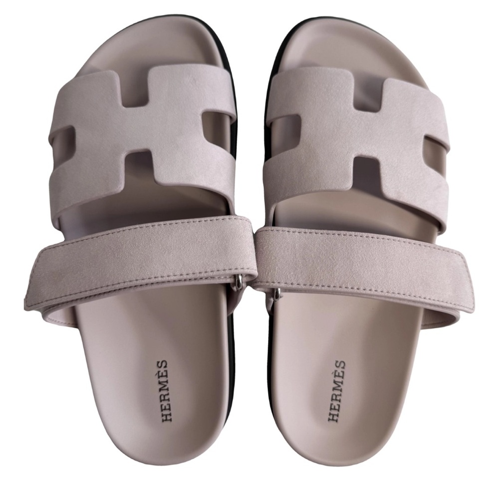 Pink Hermes Chypre Sandals